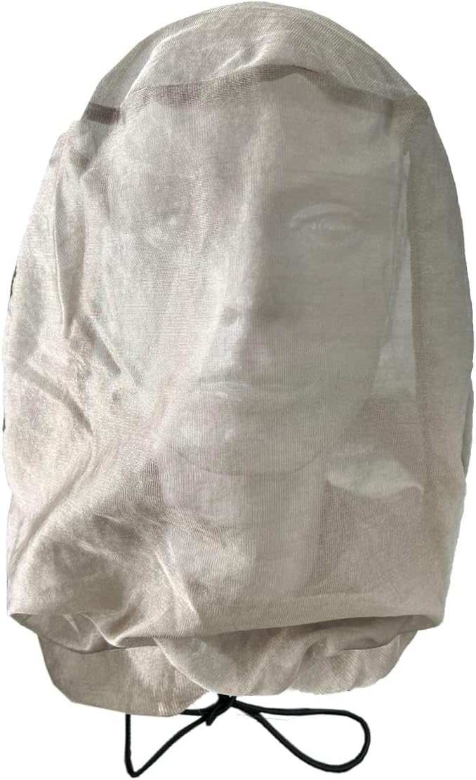 Amradield Pure Silver Fiber Mesh Drawstring Bags Head Face Integrated type Wrapped Up Reducing 5G Bluetooth Faraday Silver Multi-purpose Bags Store Mobile Phone Car Key Credit Card to Protect Safety - Image 1